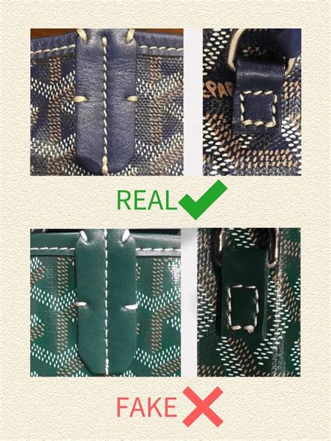 goyard fake zaino|how to identify a goyard.